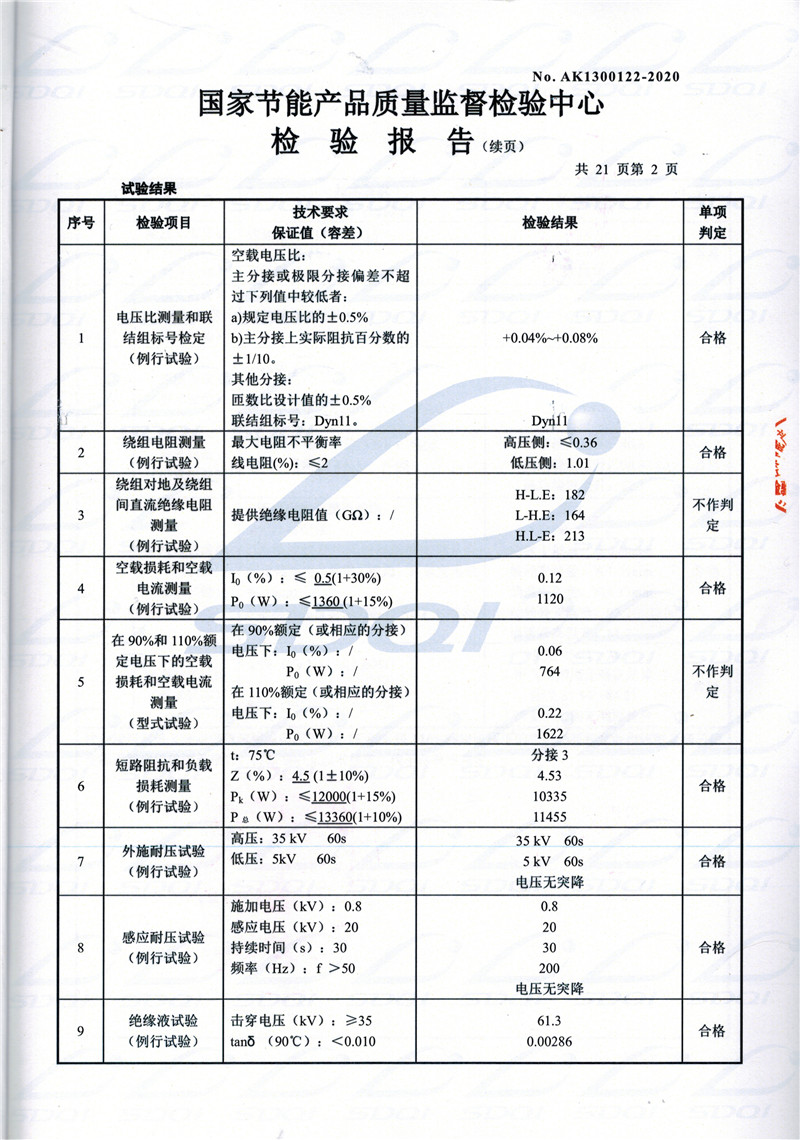 高低压试验报告-S11-1250大英大英大英油浸式变压器-2.jpg
